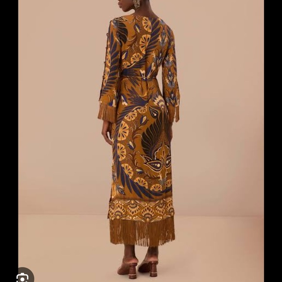 FARM Rio Dresses & Skirts - Gold Heart Forest Lenzin  Maxi Dress